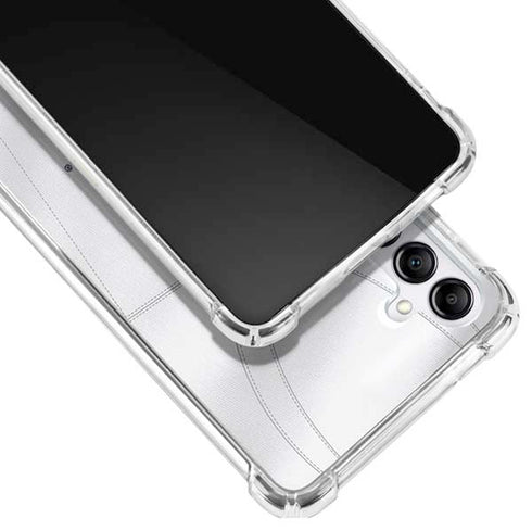 University of Michigan White Jersey Galaxy A14 5G Clear Case
