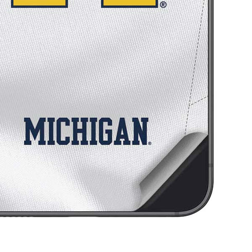 University of Michigan White Jersey Galaxy A16 5G Skin