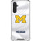 University of Michigan White Jersey Galaxy A17 Clear Case