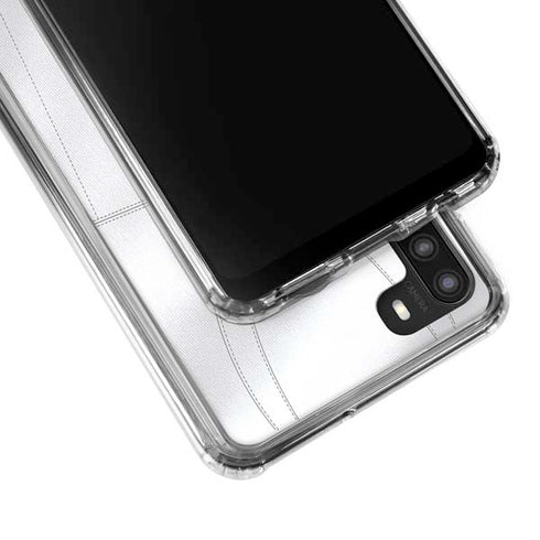 University of Michigan White Jersey Galaxy A21 Clear Case