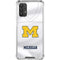 University of Michigan White Jersey Galaxy A32 5G Clear Case