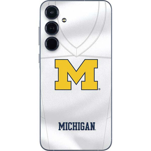 University of Michigan White Jersey Galaxy A36 5G Skin