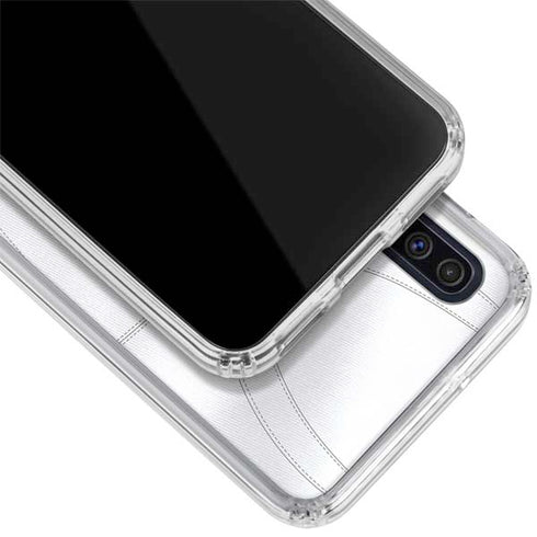 University of Michigan White Jersey Galaxy A50 Clear Case
