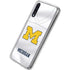 University of Michigan White Jersey Galaxy A50 Clear Case