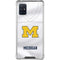 University of Michigan White Jersey Galaxy A51 5G Clear Case