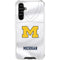 University of Michigan White Jersey Galaxy A54 5G Clear Case