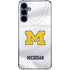 University of Michigan White Jersey Galaxy A55 5G Clear Case