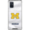 University of Michigan White Jersey Galaxy A71 5G Clear Case
