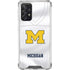 University of Michigan White Jersey Galaxy A72 5G Clear Case