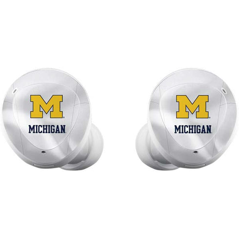 University of Michigan White Jersey Galaxy Buds Plus Skin