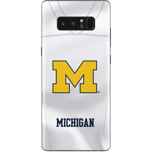 University of Michigan White Jersey Galaxy Note 8 Skin