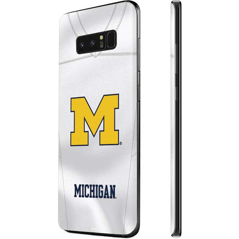 University of Michigan White Jersey Galaxy Note 8 Skin