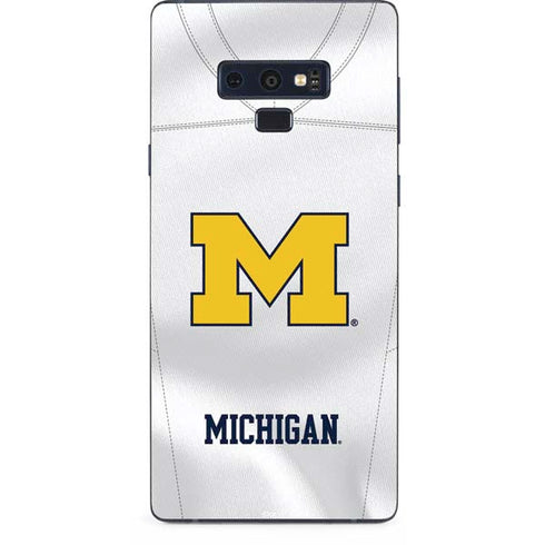 University of Michigan White Jersey Galaxy Note 9 Skin