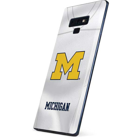 University of Michigan White Jersey Galaxy Note 9 Skin