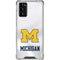 University of Michigan White Jersey Galaxy Note20 5G Clear Case