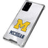 University of Michigan White Jersey Galaxy Note20 5G Clear Case