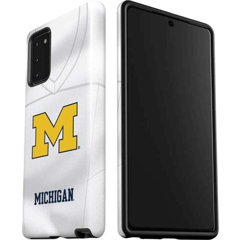 University of Michigan White Jersey Galaxy Note20 5G Pro Case