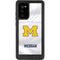 University of Michigan White Jersey Galaxy Note20 5G Waterproof Case