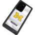 University of Michigan White Jersey Galaxy Note20 Ultra 5G Waterproof Case