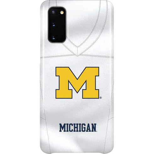 University of Michigan White Jersey Galaxy Cases