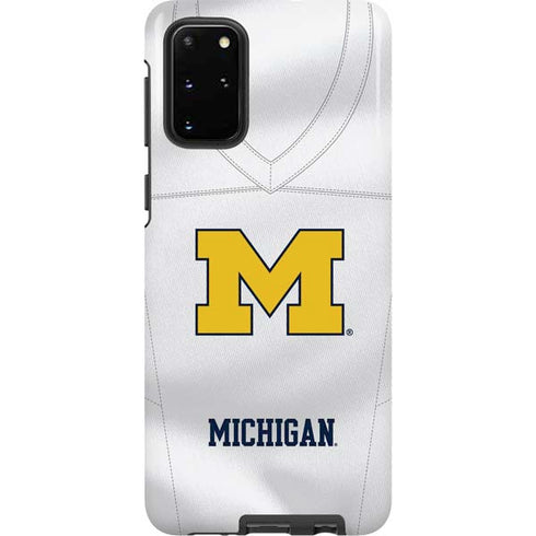 University of Michigan White Jersey Galaxy S20 Plus Pro Case