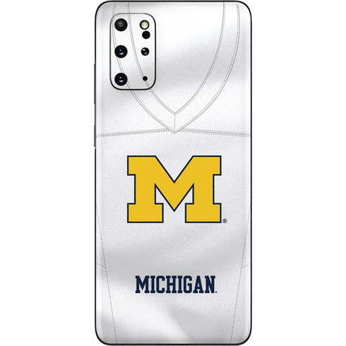 University of Michigan White Jersey Galaxy S20 Plus Skin