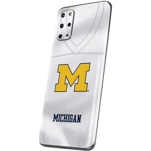 University of Michigan White Jersey Galaxy S20 Plus Skin