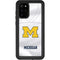 University of Michigan White Jersey Galaxy S20 Plus Waterproof Case