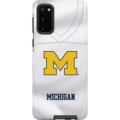 University of Michigan White Jersey Galaxy S20 Pro Case