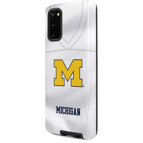 University of Michigan White Jersey Galaxy S20 Pro Case