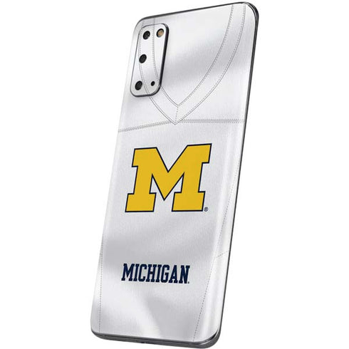University of Michigan White Jersey Galaxy S20 Skin