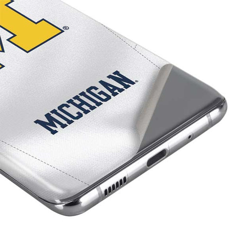 University of Michigan White Jersey Galaxy S20 Skin