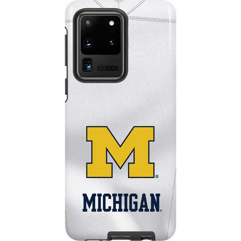 University of Michigan White Jersey Galaxy S20 Ultra 5G Pro Case