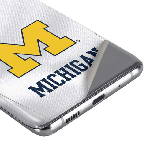 University of Michigan White Jersey Galaxy S20 Ultra 5G Skin