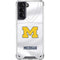 University of Michigan White Jersey Galaxy S21 5G Clear Case
