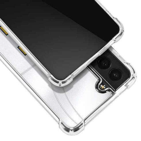 University of Michigan White Jersey Galaxy S21 5G Clear Case