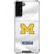 University of Michigan White Jersey Galaxy S21 FE Clear Case