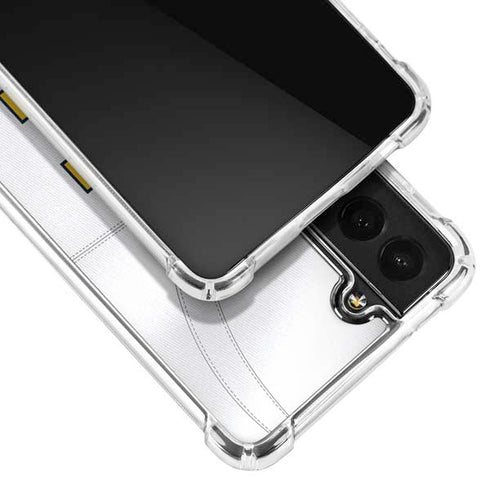 University of Michigan White Jersey Galaxy S21 FE Clear Case