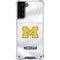 University of Michigan White Jersey Galaxy S21 Plus 5G Clear Case