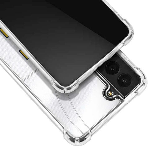 University of Michigan White Jersey Galaxy S21 Plus 5G Clear Case