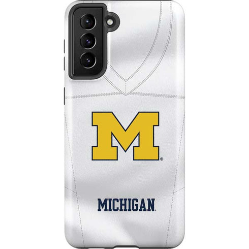 University of Michigan White Jersey Galaxy S21 Plus 5G Pro Case