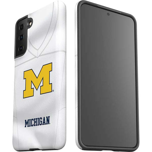 University of Michigan White Jersey Galaxy S21 Plus 5G Pro Case