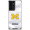 University of Michigan White Jersey Galaxy S21 Ultra 5G Clear Case