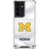 University of Michigan White Jersey Galaxy S21 Ultra 5G Clear Case