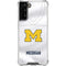 University of Michigan White Jersey Galaxy S22 Plus Clear Case
