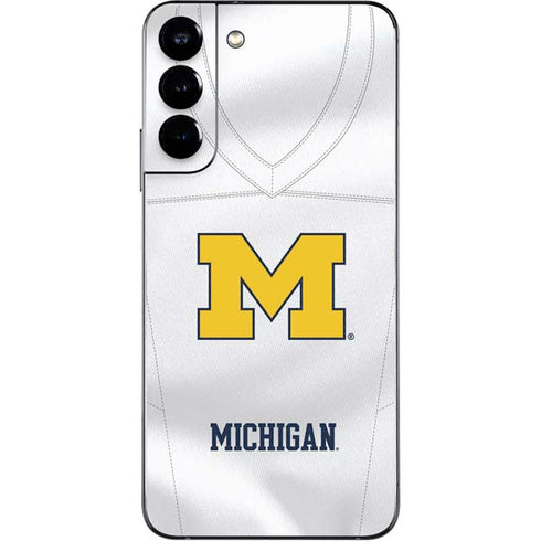 University of Michigan White Jersey Galaxy S22 Plus Skin