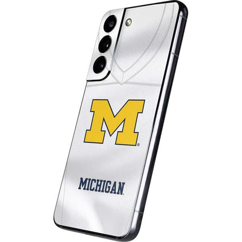 University of Michigan White Jersey Galaxy S22 Plus Skin