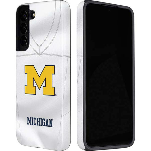 University of Michigan White Jersey Galaxy S22 Pro Case