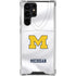 University of Michigan White Jersey Galaxy S22 Ultra Clear Case
