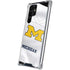 University of Michigan White Jersey Galaxy S22 Ultra Clear Case